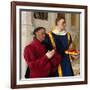 Étienne Chevalier with Saint Stephen, Ca 1454-Jean Fouquet-Framed Giclee Print
