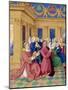 Étienne Chevalier with Saint Stephen, Ca 1455-Jean Fouquet-Mounted Giclee Print