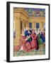 Étienne Chevalier with Saint Stephen, Ca 1455-Jean Fouquet-Framed Giclee Print