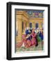 Étienne Chevalier with Saint Stephen, Ca 1455-Jean Fouquet-Framed Giclee Print