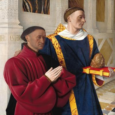 'Etienne Chevalier with St. Stephen' Giclee Print - Jean Fouquet ...