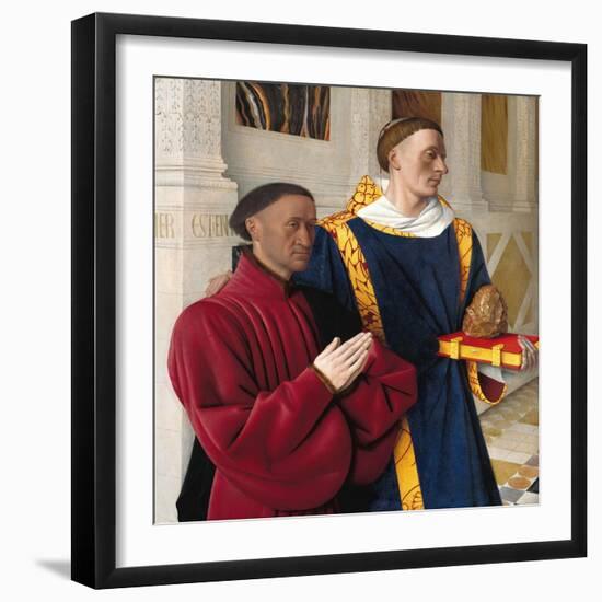 Etienne Chevalier with St. Stephen-Jean Fouquet-Framed Giclee Print