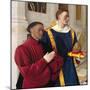 Etienne Chevalier with St. Stephen-Jean Fouquet-Mounted Giclee Print