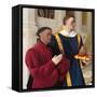 Etienne Chevalier with St. Stephen-Jean Fouquet-Framed Stretched Canvas