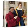 Etienne Chevalier with St. Stephen-Jean Fouquet-Stretched Canvas