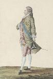 Costume de l'époque de Louis XVI, seigneur de la cour portant un habit de Printemps-Etienne Claude Voysard-Giclee Print