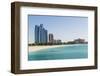 Etihad Towers, Emirates Palace Hotel and Beach, Abu Dhabi, United Arab Emirates, Middle East-Fraser Hall-Framed Photographic Print