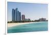 Etihad Towers, Emirates Palace Hotel and Beach, Abu Dhabi, United Arab Emirates, Middle East-Fraser Hall-Framed Photographic Print