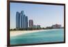 Etihad Towers, Emirates Palace Hotel and Beach, Abu Dhabi, United Arab Emirates, Middle East-Fraser Hall-Framed Photographic Print