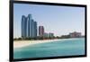 Etihad Towers, Emirates Palace Hotel and Beach, Abu Dhabi, United Arab Emirates, Middle East-Fraser Hall-Framed Photographic Print