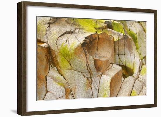 Etive Riverbed Dried Off Riverbed with Red Rocks-null-Framed Photographic Print