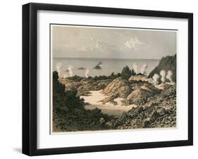 Etna Crater in 1834-Eugene Ciceri-Framed Art Print