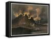 Etna Erupts 1869-Eugene Ciceri-Framed Stretched Canvas