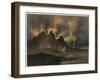 Etna Erupts 1869-Eugene Ciceri-Framed Art Print