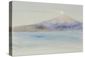 Etna from Taormina-John Ruskin-Stretched Canvas