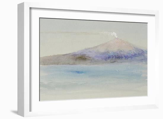 Etna from Taormina-John Ruskin-Framed Giclee Print