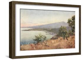 Etna, Giardini, and Schiso from Taormina-Alberto Pisa-Framed Giclee Print