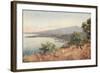 Etna, Giardini, and Schiso from Taormina-Alberto Pisa-Framed Giclee Print