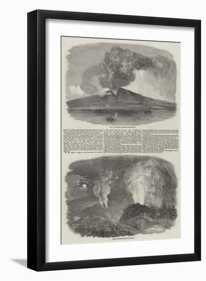 Etna in Eruption-null-Framed Giclee Print