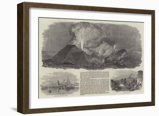 Etna in Eruption-null-Framed Giclee Print