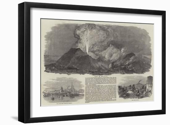 Etna in Eruption-null-Framed Giclee Print