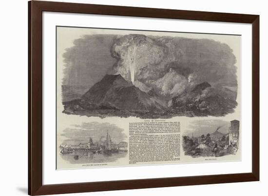 Etna in Eruption-null-Framed Giclee Print