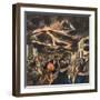 Etna Villagers Flee 1923-R Moritz-Framed Art Print