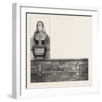 Eton, Bust of Fox in the Upper School, UK-null-Framed Giclee Print