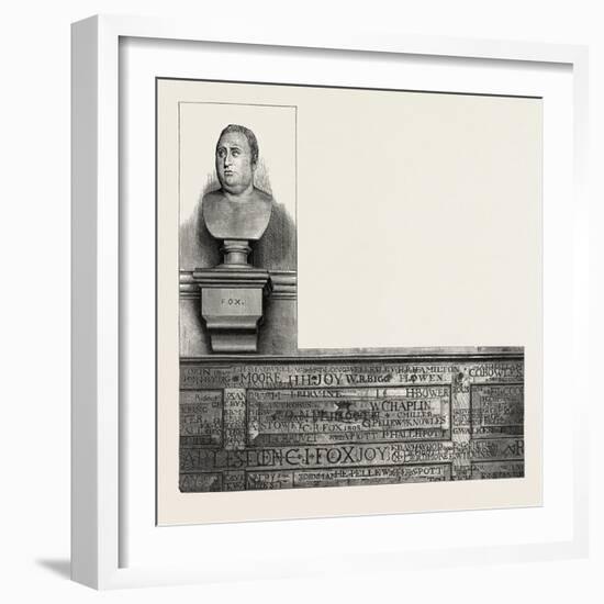 Eton, Bust of Fox in the Upper School, UK-null-Framed Giclee Print