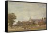 Eton College from College Field-George Pyne-Framed Stretched Canvas