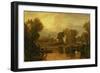 Eton College from the River, or The Thames at Eton, c.1808-J. M. W. Turner-Framed Giclee Print