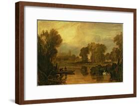 Eton College from the River, or The Thames at Eton, c.1808-J. M. W. Turner-Framed Giclee Print