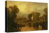 Eton College from the River, or The Thames at Eton, c.1808-J. M. W. Turner-Stretched Canvas