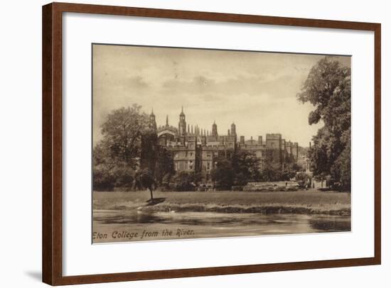 Eton College from the River-null-Framed Photographic Print