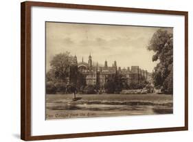 Eton College from the River-null-Framed Photographic Print