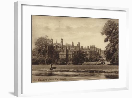 Eton College from the River-null-Framed Photographic Print