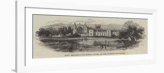 Eton College, the Burial Place of the Marquis Wellesley-null-Framed Giclee Print