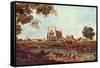 Eton College-Canaletto-Framed Stretched Canvas