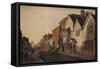 Eton High Street, c19th century, (1924)-Peter De Wint-Framed Stretched Canvas