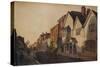 Eton High Street, c19th century, (1924)-Peter De Wint-Stretched Canvas