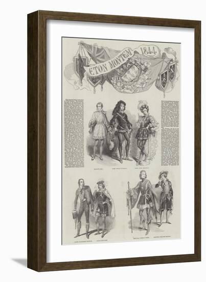 Eton Montem in 1844-null-Framed Giclee Print