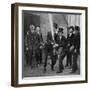 Eton's Amateur Firemen Practising a Hose Drill, Berkshire, C1922-null-Framed Giclee Print