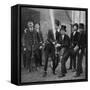 Eton's Amateur Firemen Practising a Hose Drill, Berkshire, C1922-null-Framed Stretched Canvas