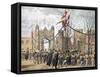 Eton Schools and the Boy's Arch - Visit Paid by Her Royal Highness the Princess of Denmark-Robert Charles Dudley-Framed Stretched Canvas