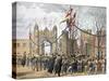 Eton Schools and the Boy's Arch - Visit Paid by Her Royal Highness the Princess of Denmark-Robert Charles Dudley-Stretched Canvas