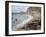 Etretat, Beach and the Porte D'Amont-Claude Monet-Framed Art Print