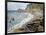 Etretat, Beach and the Porte D'Amont-Claude Monet-Framed Art Print