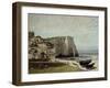 Etretat Cliffs-Gustave Courbet-Framed Giclee Print