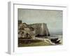 Etretat Cliffs-Gustave Courbet-Framed Giclee Print