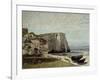 Etretat Cliffs-Gustave Courbet-Framed Giclee Print